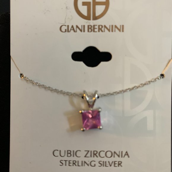 GIANI BERNINI PINK PENDENT NECKLACE/ BLACK FRIDAY SALE ITEM - Picture 1 of 3